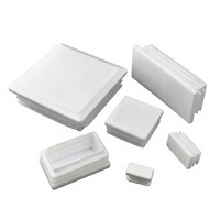 Bouchon d'extrémité carré pour tube de 30x30mm, embouts de finition pour pieds de table, chaise et meubles