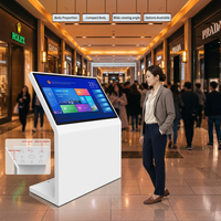 Kiosco Interactivo Todo en Uno con Pantalla Táctil en Forma de L, Pantalla Electrónica Interactiva para Presentaciones Corporativas, Pantallas Táctiles con Indicación de Dirección