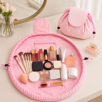 Pochette à cordon plat personnalisée SHINY avec logo, avec pochette interne haut de gamme pour cosmétiques et soins de la peau, cadeaux pour les membres du club