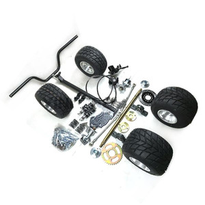 Veicolo elettrico asse posteriore a quattro ruote go kart accessori rimontati sterzo go kart kit di conversione dell'asse posteriore - Product Image 1