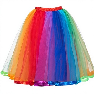 Jupes tutu arc-en-ciel pour femmes, robe en tulle superposée colorée, jupes pour filles et adultes, tutus pour Halloween et cosplay - Product Image 1