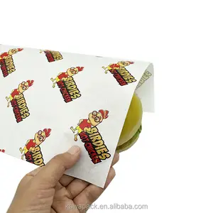 Custom Eco-friendly Brown Paper Wrap Food Wrapping Paper Food Grade Kraft Grease Proof Paper