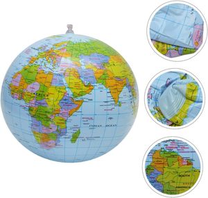 Pelota de Playa Inflable de PVC de 16 Pulgadas, Plegable, con Diseño de Mapa del Mundo, para Niños - Product Image 6