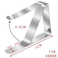 Pinces à nappe robustes en acier inoxydable pour pique-nique, supports de nappe pour restaurant et fête