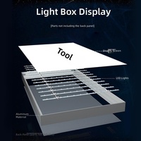 Plafonnier LED personnalisé à 9 grilles, éclairage de bureau, imprimé UV, tissu extensible imperméable, lampe suspendue rétroéclairée