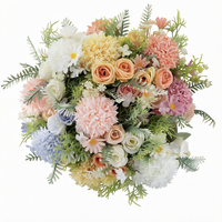 Fleurs artificielles en soie décoratives en gros, arrangements floraux, centre de table de mariage, bouquet, fleurs artificielles en vrac pour la décoration