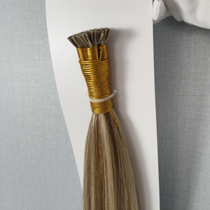 Dragonbeauty Factory Extensions de cheveux humains russes 100% naturels, 10-30 pouces, extensions de cheveux russes européens à pointe I, couleur mèches - Product Image 4