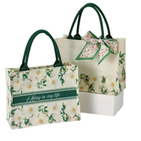 Sac de courses réutilisable en jute écologique, style classique vietnamien, pour la plage, les voyages, les cadeaux, avec poignée longue et fermeture éclair à lettres