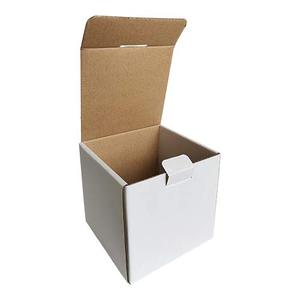 Caja <span class=keywords><strong>de</strong></span> Envío Corrugada Blanca Pequeña con Tapa Plegable, Ideal para Envíos <span class=keywords><strong>de</strong></span> Pequeñas Empresas, Resistente y Reutilizable - Product Image 1