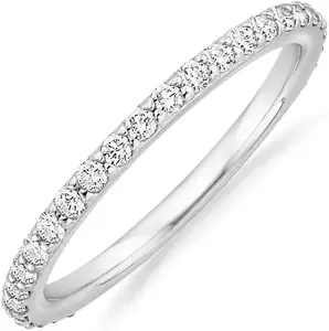 Jon Mode Eternity Ring Sterling Zilver 925 Luxe Cz Zirkoon Engagement Wedding 18K Vergulde Ring Vrouwen Sieraden