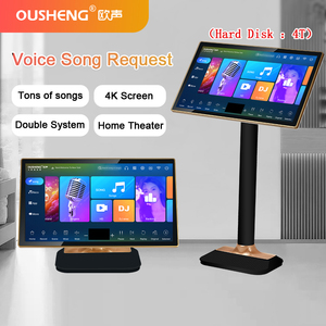 جهاز كاريوكي 4 في 1 - شاشة لمس 19.5 بوصة، مشغل ذكي بسعة 500 جيجابايت، مثالي للحفلات المنزلية والتجمعات العائلية - Product Image 3