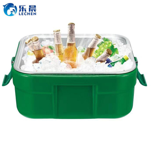 Nồi Hâm Nóng Thức Ăn Hộp Làm Mát Đá Tiệc Tùng Và Dã Ngoại Hộp Đựng Đồ Hình Chữ Nhật Hai Ngăn Siêu Lớn Bộ 3 Cái (2.5/5/10L - Product Image 4