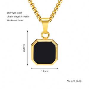 Gran oferta, collar con colgante de piedra natural grande colorido, cadena de acero inoxidable chapada en oro de baile callejero para mujer, collar encantador - Product Image 6