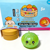 En gros Jouet Squishy en forme de boulette à paillettes, Jouet Fidget souple à presser, Surprise mystère, Prix de fête, Cadeau pour enfants