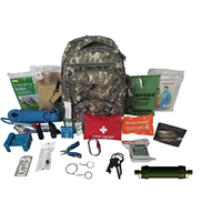 Kit d'équipement de survie tactique, ensemble complet avec filtre à eau, paille, purificateur, matériel de plein air