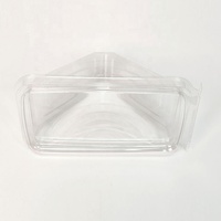 Conteneur à sandwich triangulaire transparent en PET, emballage jetable et recyclable pour desserts, vente en gros