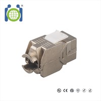 Jack keystone jaringan Rj45 cat5e cat6 cat6a FTP STP untuk kabel LAN modul keystone