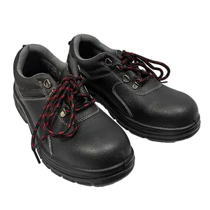 ALLESD सुरक्षात्मक जूते एंटी स्मैशिंग एंटी स्टैबिंग और एंटीस्टेटिक पीयू लेदर स्टील टो सुरक्षा जूते