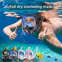 Máscara de Buceo y Snorkel FF1 de Doble Tubo y Secado Rápido para Adultos / Máscara de Natación / Máscara Protectora con Molde Privado