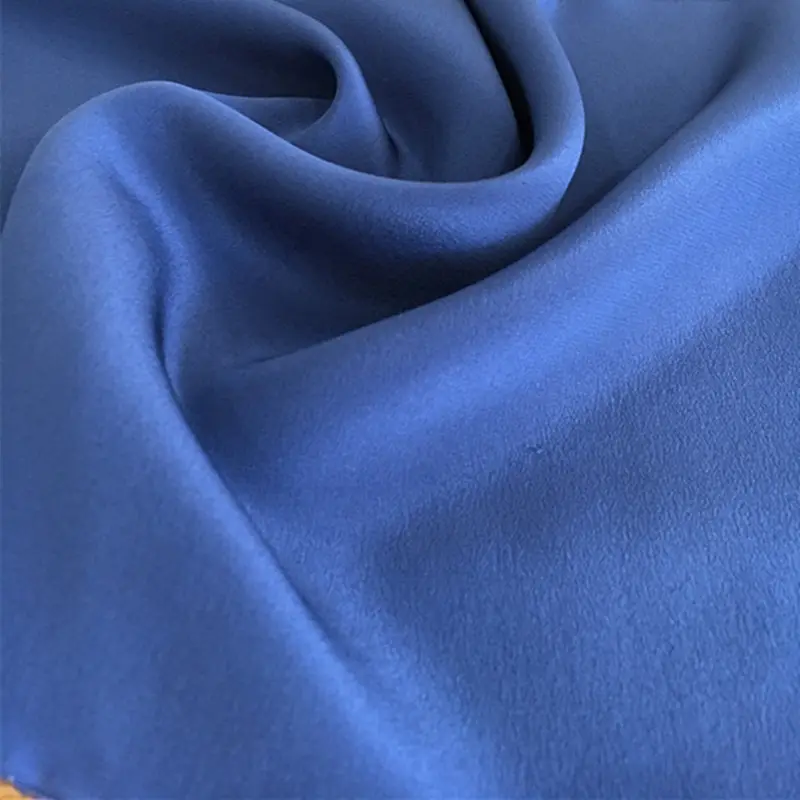 Hot sale 100% silk crepe de chine fabric solid and sand washed for skirt and dress