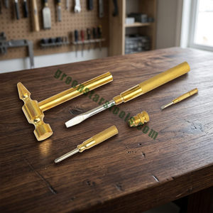 Juego de martillos de latón macizo 4 en 1, herramienta para fabricación de joyas y metalurgia GS991 - Product Image 3