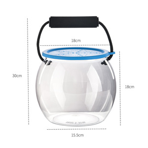 Bassin à poissons rouges en plastique transparent écologique le plus vendu, seau à poissons d'eau douce pour jeux aquatiques extérieurs, design élégant et portable - Product Image 6