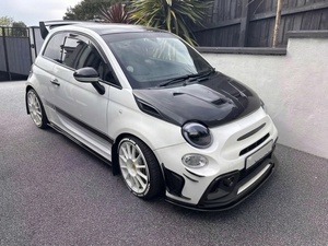 Abarth <b>Hood</b> For Fiat 500 595 695 2007-2024 DLF Style Vented Bonnet Carbon Fiber <b>Engine</b> Cover - Product Image 2