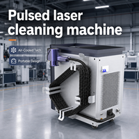 Nettoyeur laser portatif 200W, refroidi par air, machine de nettoyage laser pulsé pour le nettoyage local de la rouille, de la peinture et des couches d'oxyde