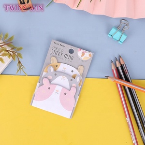 Bloc-notes adhésifs créatifs <span class=keywords><strong>en</strong></span> forme d'animaux de dessin animé, durables, portables, mini, personnalisés, papeterie créative, ensemble de blocs-notes adhésifs pour étudiants - Product Image 4