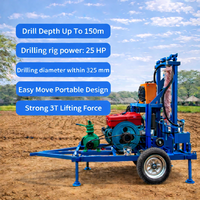Machine de forage de puits d'eau de 150 m de profondeur, conçue avec précision, certifiée CE ISO