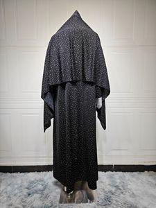 Abaya Robe Longue à Capuche Imprimée Pois avec Dentelle, Faite Main, Nouvelle Collection 2026, Style Tendance et Durable pour Femme Musulmane - Product Image 4