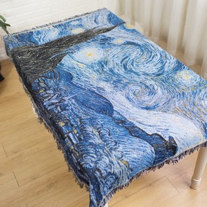 100% Cotton Dệt Bông Ném Jacquard Mink Chăn - Product Image 5