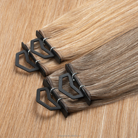 Nouvelle Conception Color Genius Weft Hair Raw 100% Cuticle Aligned Double Drawn Extensions de Cheveux Humains Russes, Peuvent Être Coupées