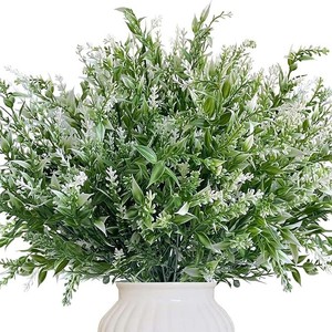 Bouquet de lavande artificielle Jinhe, 35 pièces, fleurs en soie et plastique, ensemble violet pour la décoration intérieure et extérieure - Product Image 4