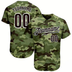 Maillot de <span class=keywords><strong>baseball</strong></span> vierge en gros pour sublimation, impression numérique sur maille, uniforme d'équipe, maillot de <span class=keywords><strong>baseball</strong></span> rose camouflage - Product Image 3