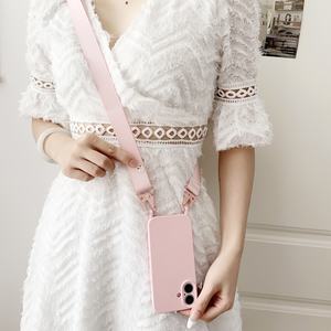 À la mode femme bandoulière lanière sangle téléphone étui pour <span class=keywords><strong>iphone</strong></span> 13 12 <span class=keywords><strong>11</strong></span> Pro Max 16 15 14 Plus pour accessoires de voyage - Product Image 2