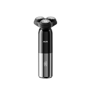 Afeitadora eléctrica AUX para hombres, triple cuchilla, recargable, IPX7, resistente al agua, color negro, carga USB - Product Image 5