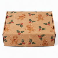 Boîte personnalisée en carton avec fenêtre transparente pour desserts de Noël, donuts et tartelettes aux œufs, vente en gros