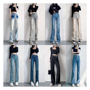 Jeans déchirés tendance pour femmes, vente en gros pour le commerce extérieur, nouveaux pantalons avec poche latérale, nouveauté 2024 - Product Image 4