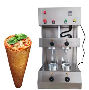 Máquina de fabricación de conos de Pizza automática, horno de gofres de acero inoxidable, fabricante comercial de panadería