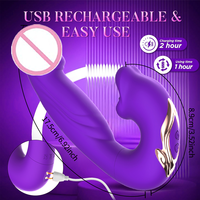 Dropshipping 3-in-1 Realistischer Zungen-Vibrator für Klitoris-Stimulation und G-Punkt-Orgasmus Dildo für Frauen