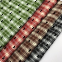 Tissu Brocart Plaid Noir et Blanc Effet Papillon, 100% Polyester, Résistant à l'Abrasion, Tissu pour Cheveux, Meilleure Vente