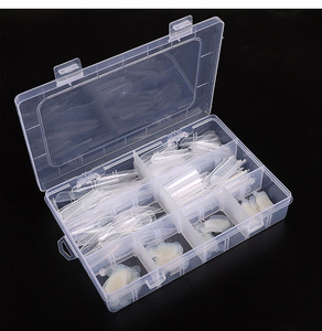 288 pièces/boîte tampon de <span class=keywords><strong>Gel</strong></span> de Silicone Transparent français mat double forme ongles conseils Extension autocollant tampon - Product Image 4