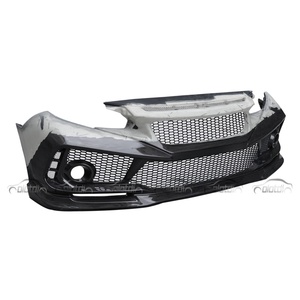 Alerón Delantero Estilo SPOON de Carbono + FRP, Divisores de Parachoques para Honda Civic 10TH FK8, Kits de Carrocería - Product Image 5