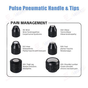 Appareil de thérapie par ondes de choc pneumatiques 10 bars, 500 mJ, pour la physiothérapie - Product Image 4