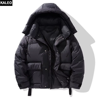 Kaleo Service OEM Vente en gros Hiver personnalisé Veste en duvet décontractée réversible grande taille avec fermeture éclair pour hommes