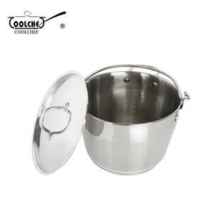 6L Stainless Steel <strong>Jam</strong> Making <strong>Pans</strong> 24cm Maslin <strong>Pan</strong> with Lid - Product Image 1