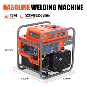 Portable 1 Phase Open Frame 4-Stroke <b>Gasoline</b> Welding Machine with Recoil Start for Home Industry Use 4.7/5kW 3000RPM - Product Image 3