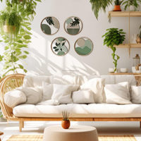 Décoration murale de chambre personnalisée cadre d'art suspendu en bois esthétique Boho pour appartement chambre à coucher décorations murales en bois