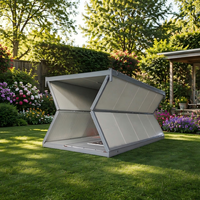 Maison conteneur extensible 20 pieds, maison modulaire en acier pliable et portable pour abri d'urgence et logement de secours en cas de catastrophe